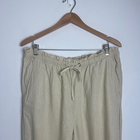 Social Standard by Sanctuary Linen Blend Elastic Waist Joggers Pants XXL - Picture 4 of 10